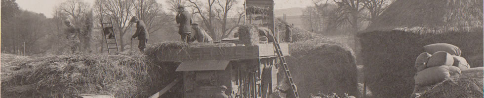 Threshing in the Rickyard at Ardington